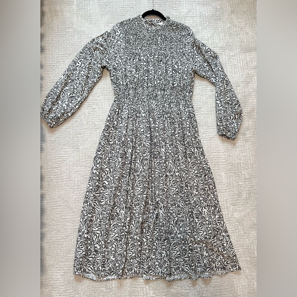 H&M Smocked Maxi Pattern Dress, Spring